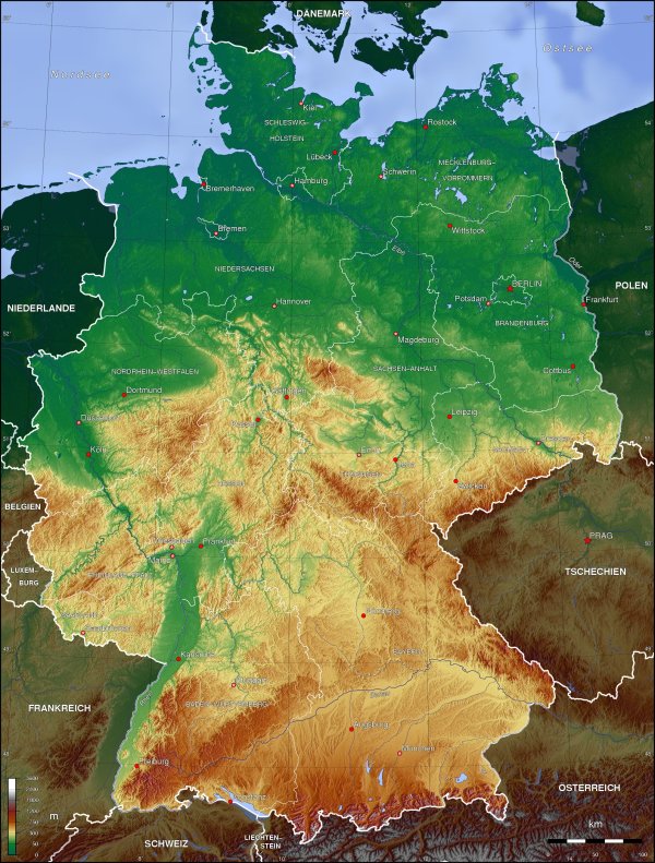 deutschland-topographie